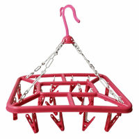 Imagen de Tendedero colgante de plástico 18 palillos, varios colores