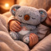 Imagen de Dormidera peluche koala, con luz y sonido, 3AA, en bolsa, varios colores