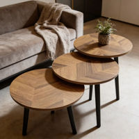 Imagen de Mesa nido redonda x3, de MDF, en caja, varios colores