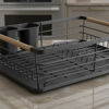 Imagen de Escurridor de platos, de metal, con bandeja, en caja