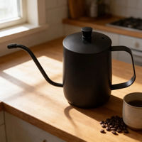 Imagen de Cafetera barista, de acero inoxidable, cuello cisne, 550ml, en caja