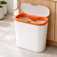 Imagen de Papelera de plástico con sensor de apertura 2AA, 14L, varios colores en caja