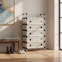 Imagen de Zapatera de PVC, 6 estantes, en caja