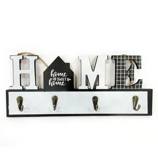 Imagen de Perchero de MDF, 4 ganchos, en bolsa