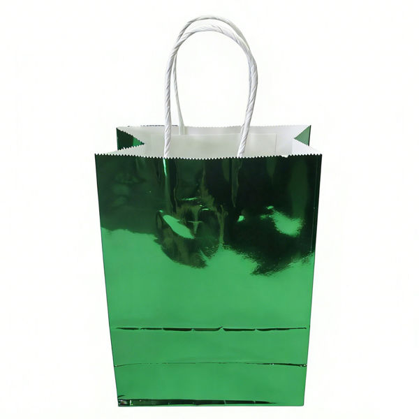 Imagen de Bolsa de regalo, PACK x12, papel metalizado, varios colores