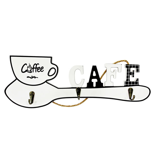 Imagen de Perchero de MDF, 3 ganchos, en bolsa