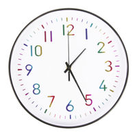 Imagen de Reloj de pared, 29cm de diámetro, varios colores, en caja