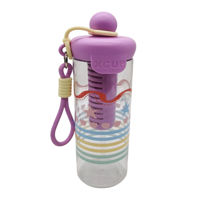 Imagen de Botella deportiva de plástico 750ml, con correa, en bolsa, varios colores