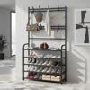Imagen de Mueble perchero con zapatera de metal, en caja, 2 colores