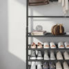 Imagen de Mueble perchero con zapatera de metal, en caja, 2 colores
