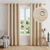 cortinas blackout 100% en tela de alta densidad beige