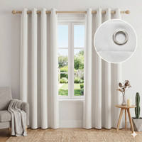 cortinas blackout 100% en tela de alta densidad blancas