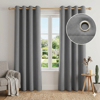 cortinas blackout 100% en tela de alta densidad gris