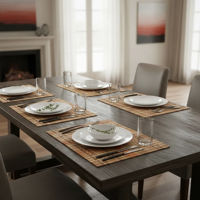 Imagen de Individual de bambú, x4, varios colores