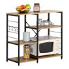 Imagen de Mueble organizador de hierro y MDF, 5 estantes y ganchos, en caja, Berlina Home