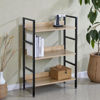 Imagen de Mueble estantería de hierro y MDF, 3 estantes, en caja, Berlina home