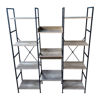Imagen de Mueble estantería de hierro y MDF, 11 estantes, en caja, Berlina Home