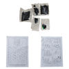 Imagen de Mueble estantería de hierro y MDF, 11 estantes, en caja, Berlina Home