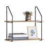 Imagen de Mueble estantería de hierro y MDF, 2 estantes, para colgar, en caja, Berlina Home