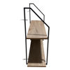 Imagen de Mueble estantería de hierro y MDF, 2 estantes, para colgar, en caja, Berlina Home