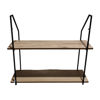 Imagen de Mueble estantería de hierro y MDF, 2 estantes, para colgar, en caja, Berlina Home