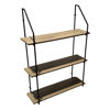 Imagen de Mueble estantería de hierro y MDF, 3 estantes, para colgar, en caja, Berlina Home