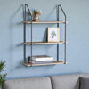 Imagen de Mueble estantería de hierro y MDF, 3 estantes, para colgar, en caja, Berlina Home