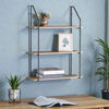 Imagen de Mueble estantería de hierro y MDF, 3 estantes, para colgar, en caja, Berlina Home