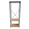 Imagen de Mueble perchero de hierro y MDF despojador, con 2 estantes, en caja, Berlina Home