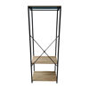 Imagen de Mueble perchero de hierro y MDF despojador, con 2 estantes, en caja, Berlina Home