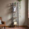Imagen de Mueble estantería de hierro y MDF, 4 estantes, en caja, Berlina Home