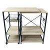 Imagen de Mueble organizador de hierro y MDF, extensible, 5 estantes 1 canasto, en caja, Berlina Home