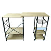 Imagen de Mueble organizador de hierro y MDF, extensible, 5 estantes 1 canasto, en caja, Berlina Home