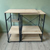 Imagen de Mueble organizador de hierro y MDF, extensible, 5 estantes 1 canasto, en caja, Berlina Home