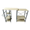 Imagen de Mueble organizador de hierro y MDF, extensible, 5 estantes 1 canasto, en caja, Berlina Home