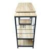 Imagen de Mueble organizador de hierro y MDF, extensible, 5 estantes 1 canasto, en caja, Berlina Home