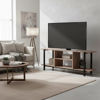 Imagen de Mueble rack de hierro y madera con estantes, en caja Berlina Home