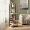 Imagen de Mueble estantería de hierro y MDF, 4 estantes, en caja, Berlina Home