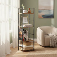 Imagen de Mueble estantería de hierro y MDF, 4 estantes, en caja, Berlina Home