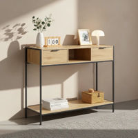 Imagen de Mueble organizador recibidor de hierro y MDF, con cajones, en caja Berlina Home