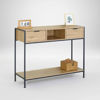 Imagen de Mueble organizador recibidor de hierro y MDF, con cajones, en caja Berlina Home
