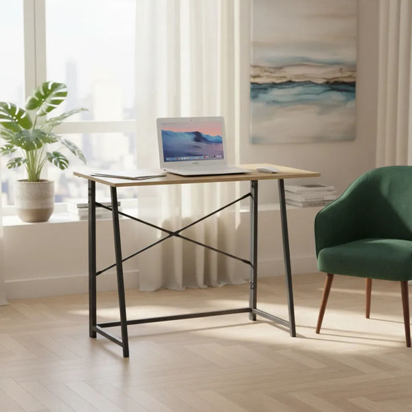 Imagen de Escritorio plegable de hierro y MDF, en caja Berlina Home