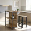 Imagen de Mesa barra desayunador de hierro y MDF con 2 butacas, en caja Berlina Home