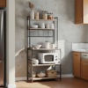 Imagen de Mueble organizador de hierro y MDF, 5 estantes con ganchera, en caja Berlina Home