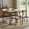 Imagen de Mesa con 4 sillas de hierro y madera, en caja Berlina Home