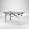 Imagen de Mesa enrollable rectangular de aluminio pintado plegable, portátil, en bolsa varios colores