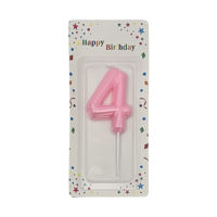Imagen de Velita color Nº4, varios colores pastel, CAJAx12