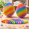 Imagen de Juguete antiestrés de plástico, rejilla extensible, PACK x12, varios colores