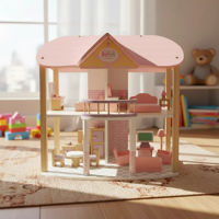 Imagen de Casita de madera para armar, con muebles en caja
