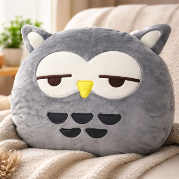 Imagen de Peluche almohadón búho, 2 colores